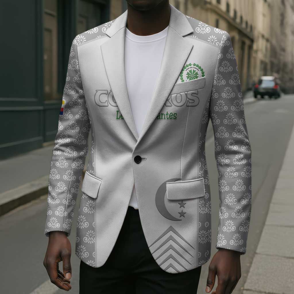 Custom Comoros Football Blazer Go Champions White Les Coelacantes - African Pride