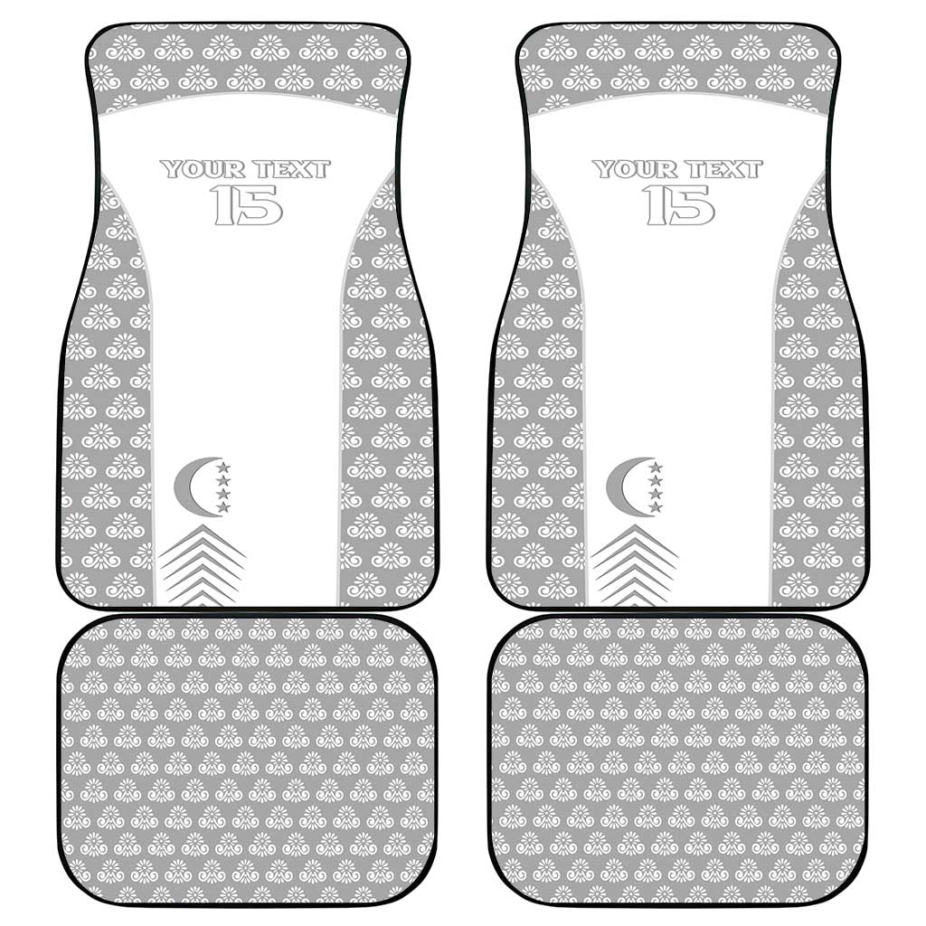 Custom Comoros Football Car Mats Go Champions White Les Coelacantes - African Pride