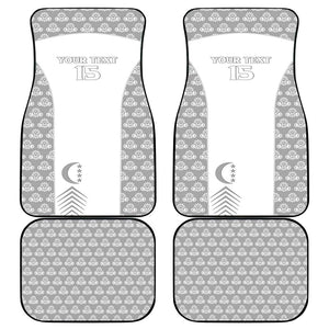 Custom Comoros Football Car Mats Go Champions White Les Coelacantes - African Pride