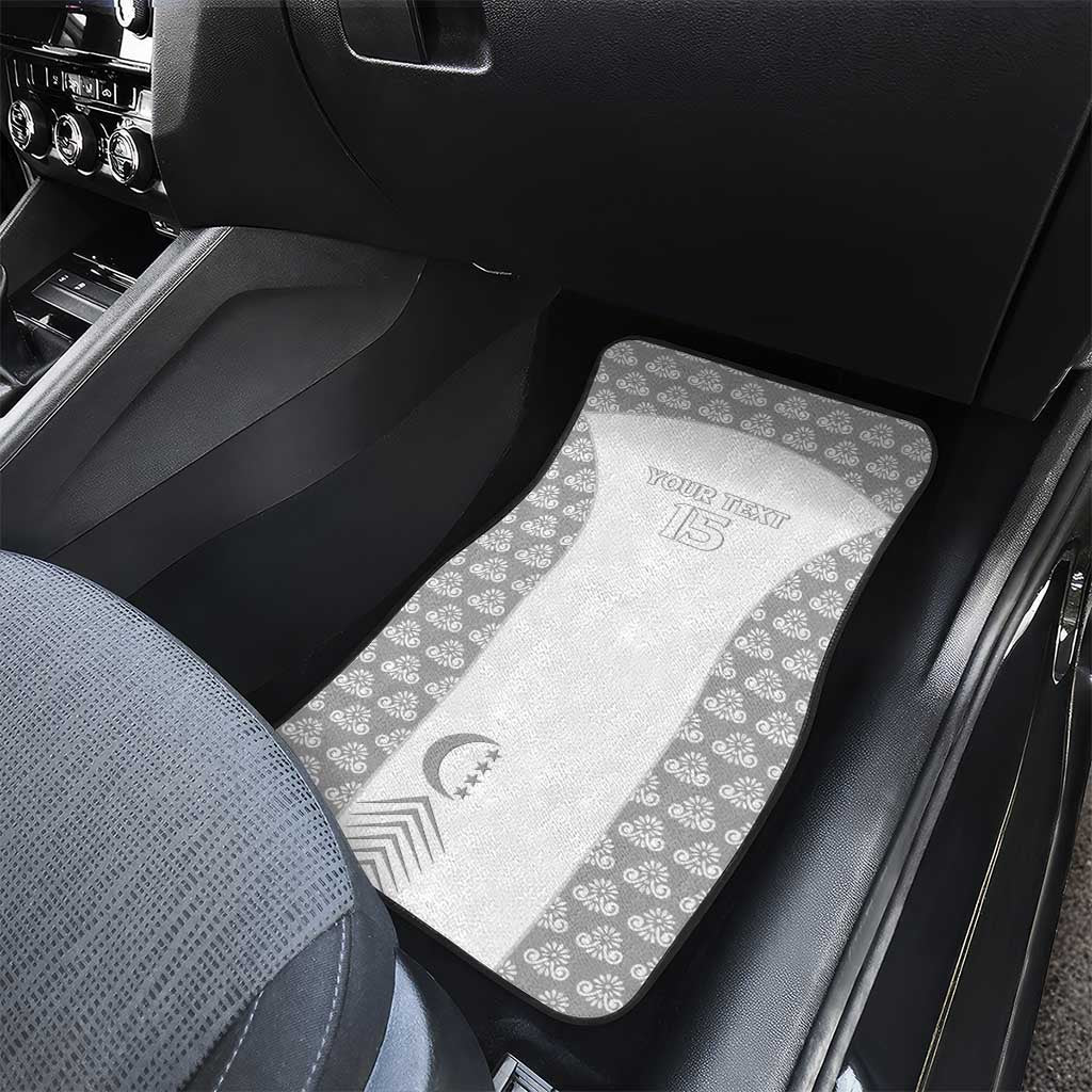 Custom Comoros Football Car Mats Go Champions White Les Coelacantes - African Pride