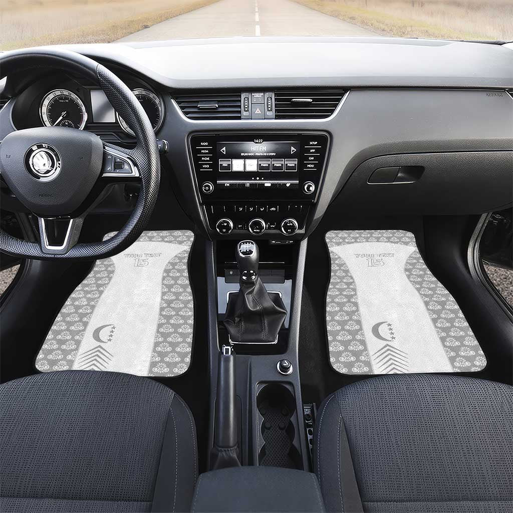Custom Comoros Football Car Mats Go Champions White Les Coelacantes - African Pride