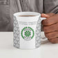 Custom Comoros Football Ceramic Mug Go Champions White Les Coelacantes - African Pride