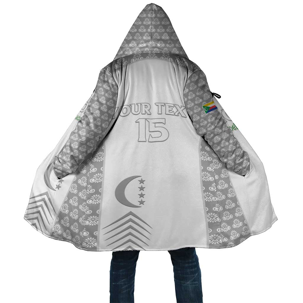 Custom Comoros Football Cloak Go Champions White Les Coelacantes - African Pride