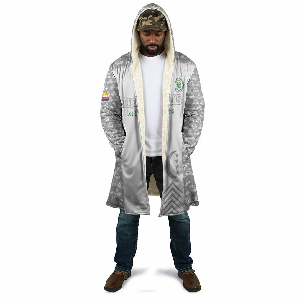 Custom Comoros Football Cloak Go Champions White Les Coelacantes - African Pride