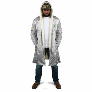 Custom Comoros Football Cloak Go Champions White Les Coelacantes - African Pride