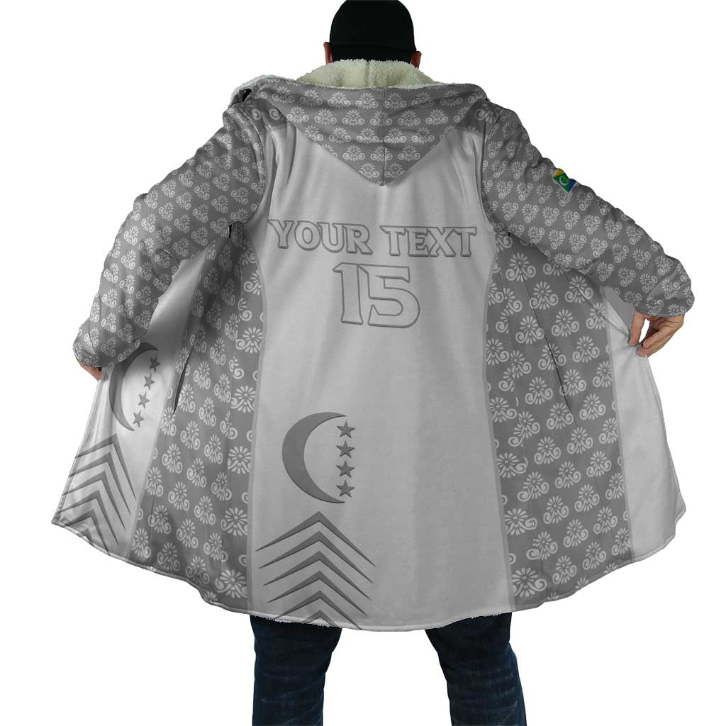 Custom Comoros Football Cloak Go Champions White Les Coelacantes - African Pride