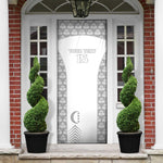 Custom Comoros Football Door Cover Go Champions White Les Coelacantes - African Pride