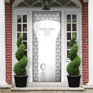 Custom Comoros Football Door Cover Go Champions White Les Coelacantes - African Pride