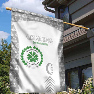 Comoros Football Garden Flag Go Champions White Les Coelacantes - African Pride