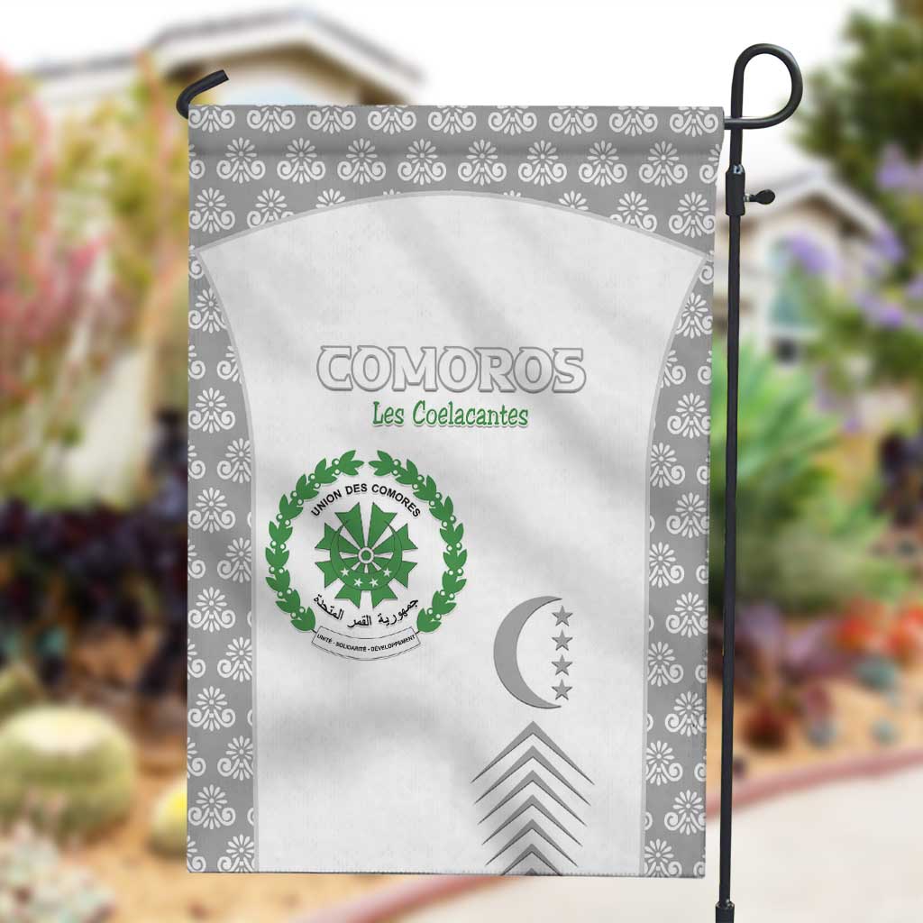 Comoros Football Garden Flag Go Champions White Les Coelacantes - African Pride
