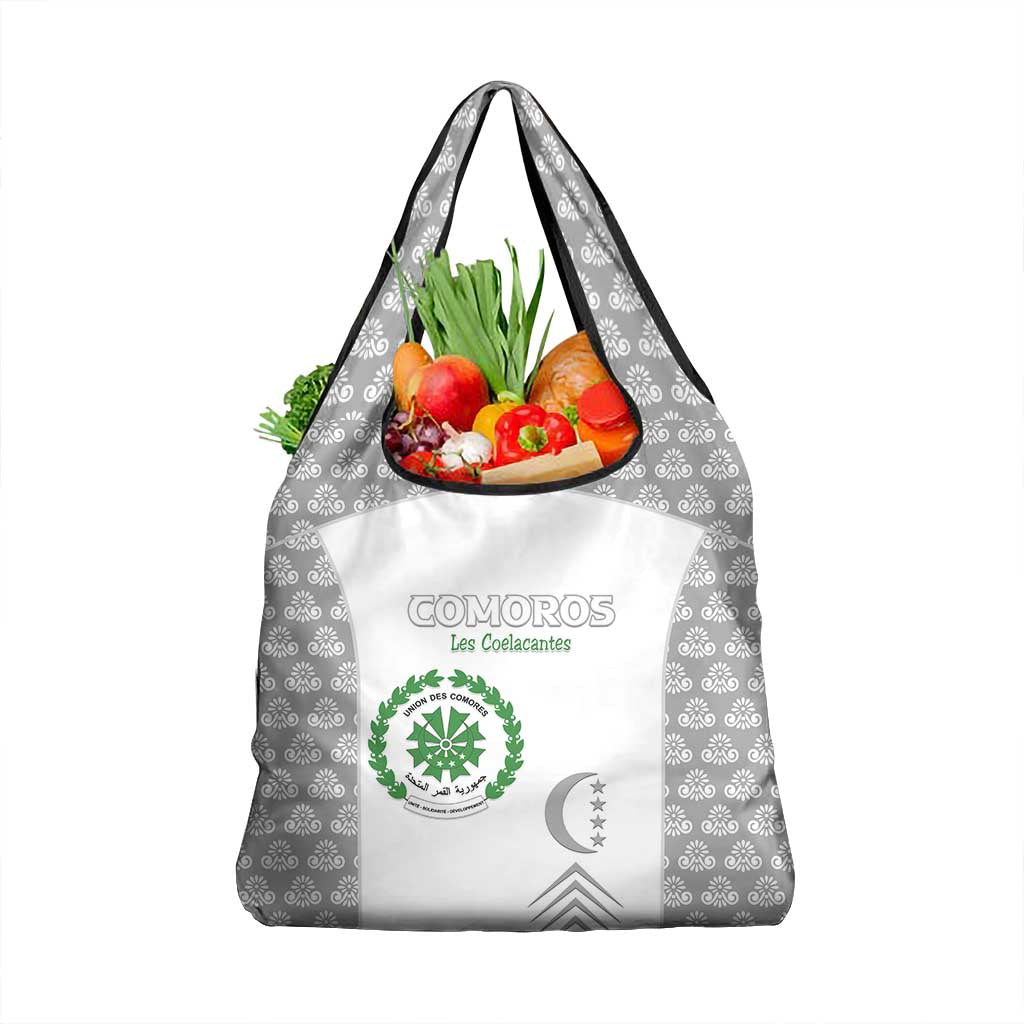 Comoros Football Grocery Bag Go Champions White Les Coelacantes - African Pride