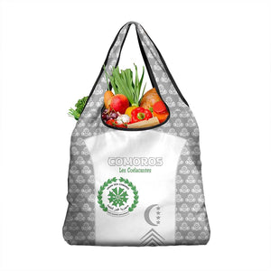 Comoros Football Grocery Bag Go Champions White Les Coelacantes - African Pride