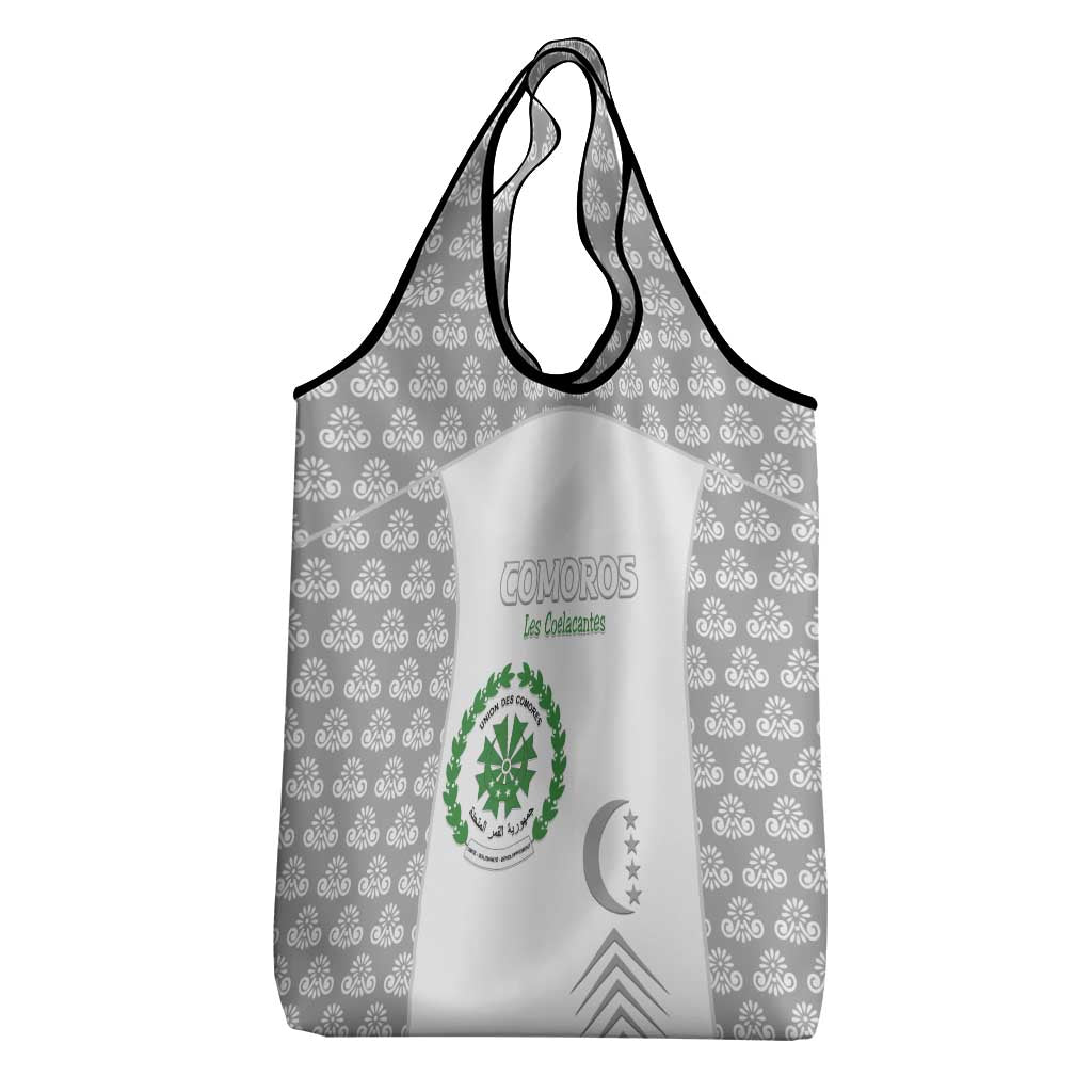 Comoros Football Grocery Bag Go Champions White Les Coelacantes - African Pride