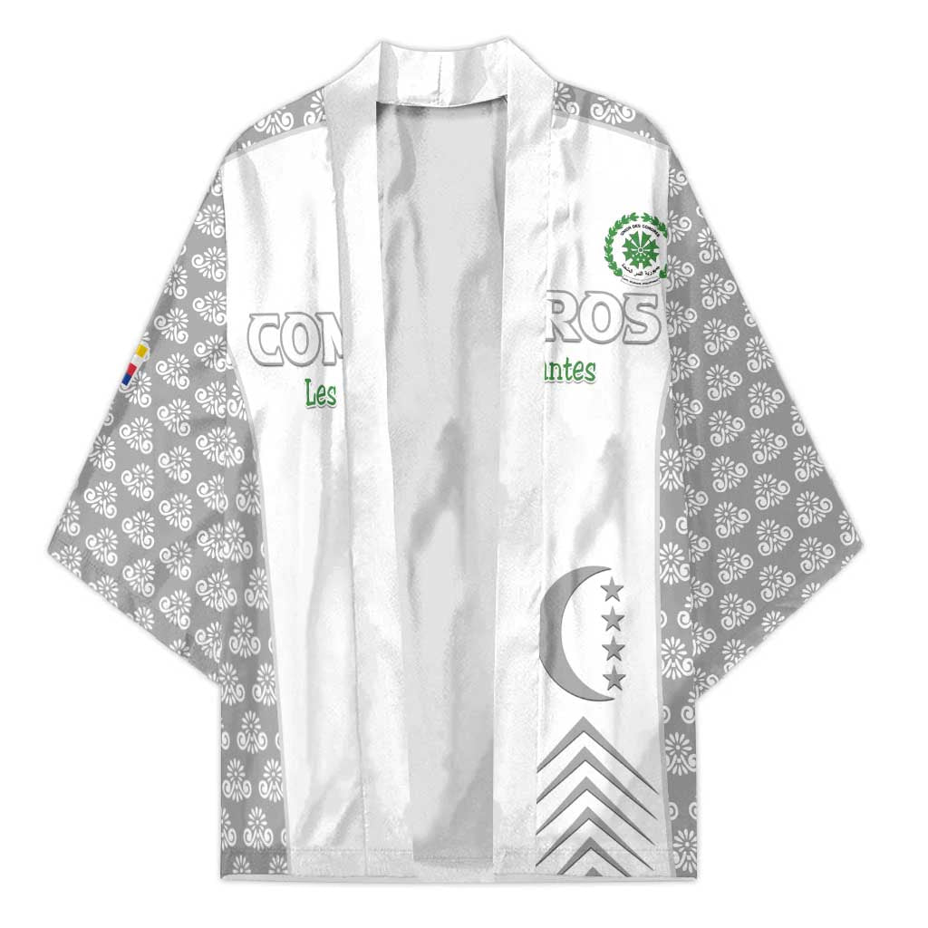 Custom Comoros Football Kimono Go Champions White Les Coelacantes - African Pride