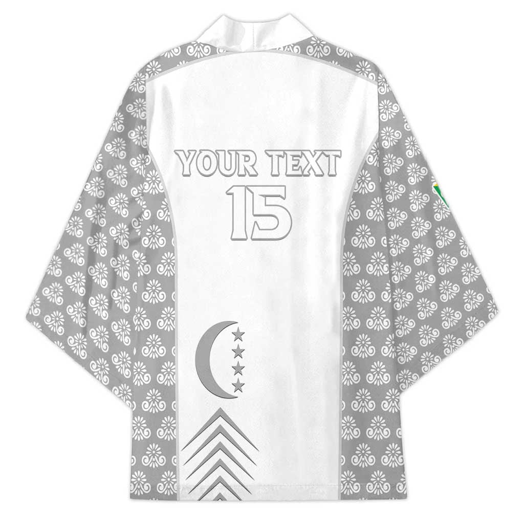 Custom Comoros Football Kimono Go Champions White Les Coelacantes - African Pride