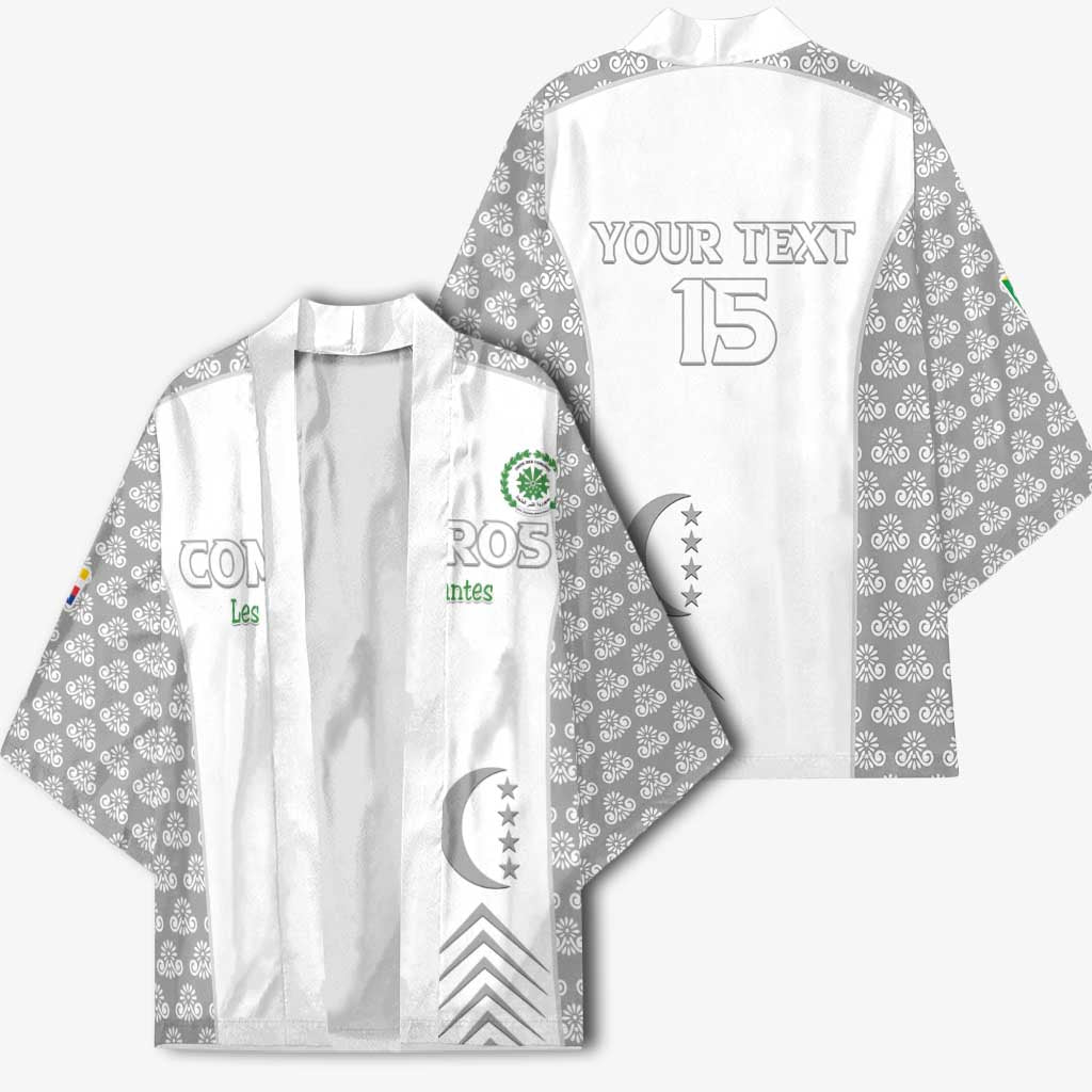Custom Comoros Football Kimono Go Champions White Les Coelacantes - African Pride