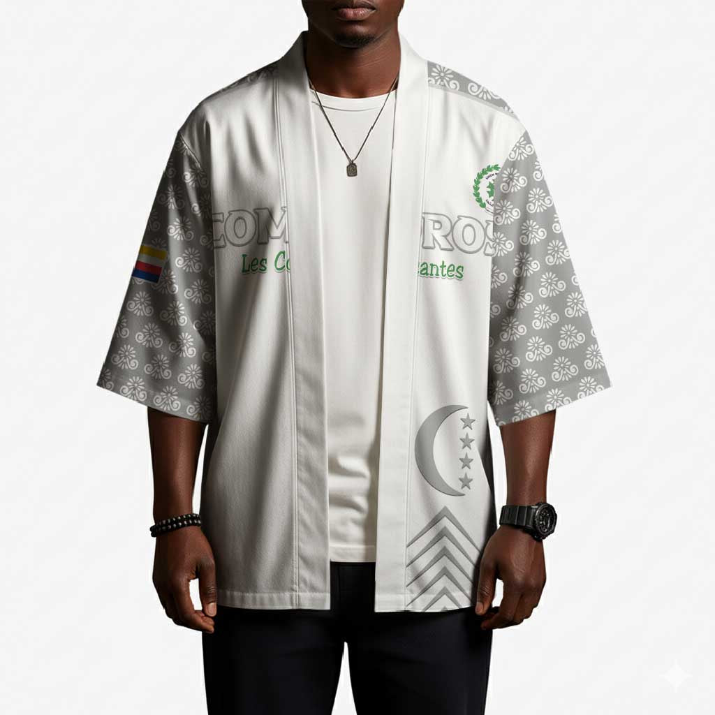 Custom Comoros Football Kimono Go Champions White Les Coelacantes - African Pride