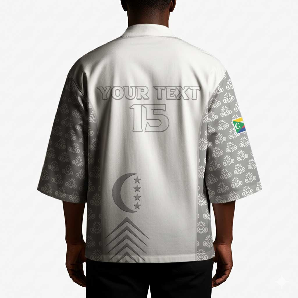 Custom Comoros Football Kimono Go Champions White Les Coelacantes - African Pride