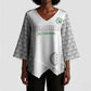 Custom Comoros Football Kimono Sleeve Blouse Go Champions White Les Coelacantes - African Pride