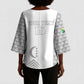 Custom Comoros Football Kimono Sleeve Blouse Go Champions White Les Coelacantes - African Pride