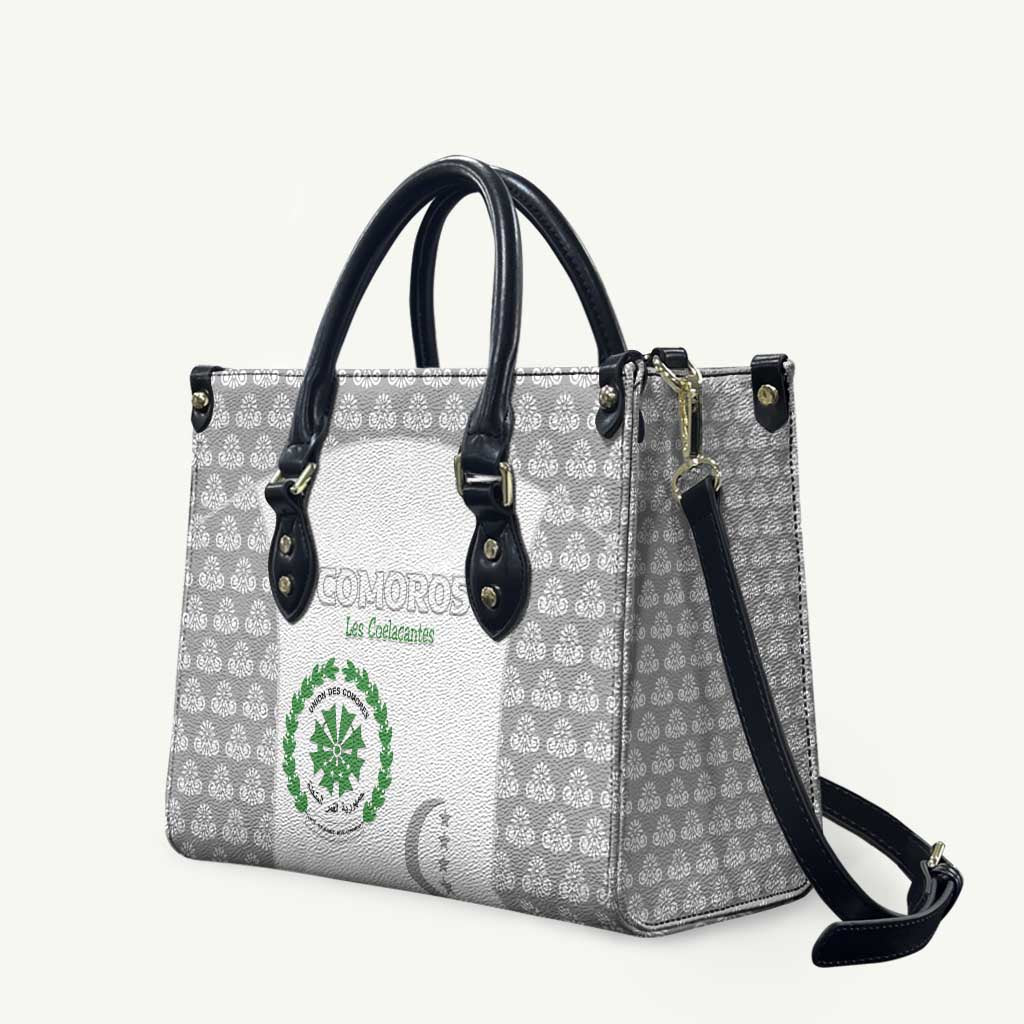 Comoros Football Leather Bag Go Champions White Les Coelacantes - African Pride