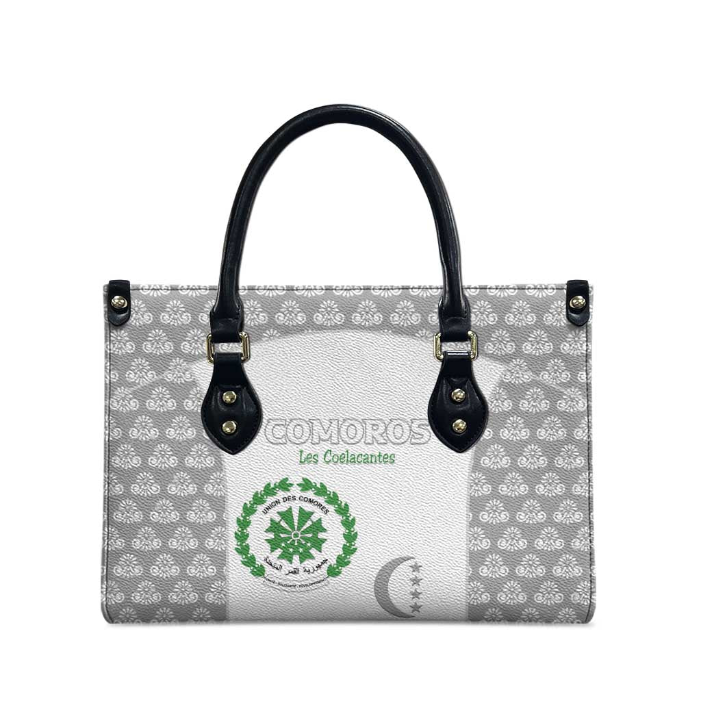 Comoros Football Leather Bag Go Champions White Les Coelacantes - African Pride