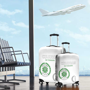 Comoros Football Luggage Cover Go Champions White Les Coelacantes - African Pride