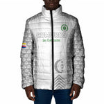 Custom Comoros Football Padded Jacket Go Champions White Les Coelacantes - African Pride