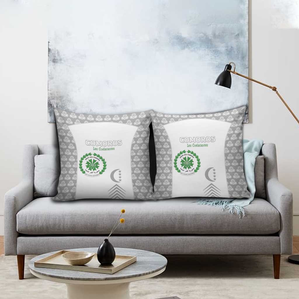 Comoros Football Pillow Cover Go Champions White Les Coelacantes - African Pride