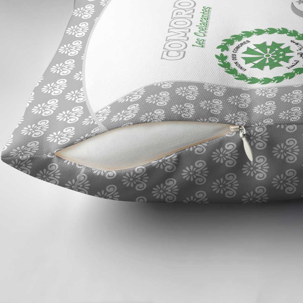 Comoros Football Pillow Cover Go Champions White Les Coelacantes - African Pride