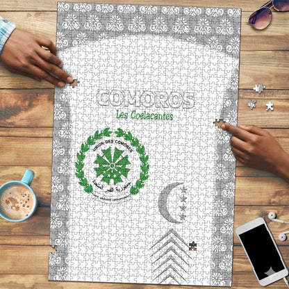 Comoros Football Puzzle Go Champions White Les Coelacantes - African Pride