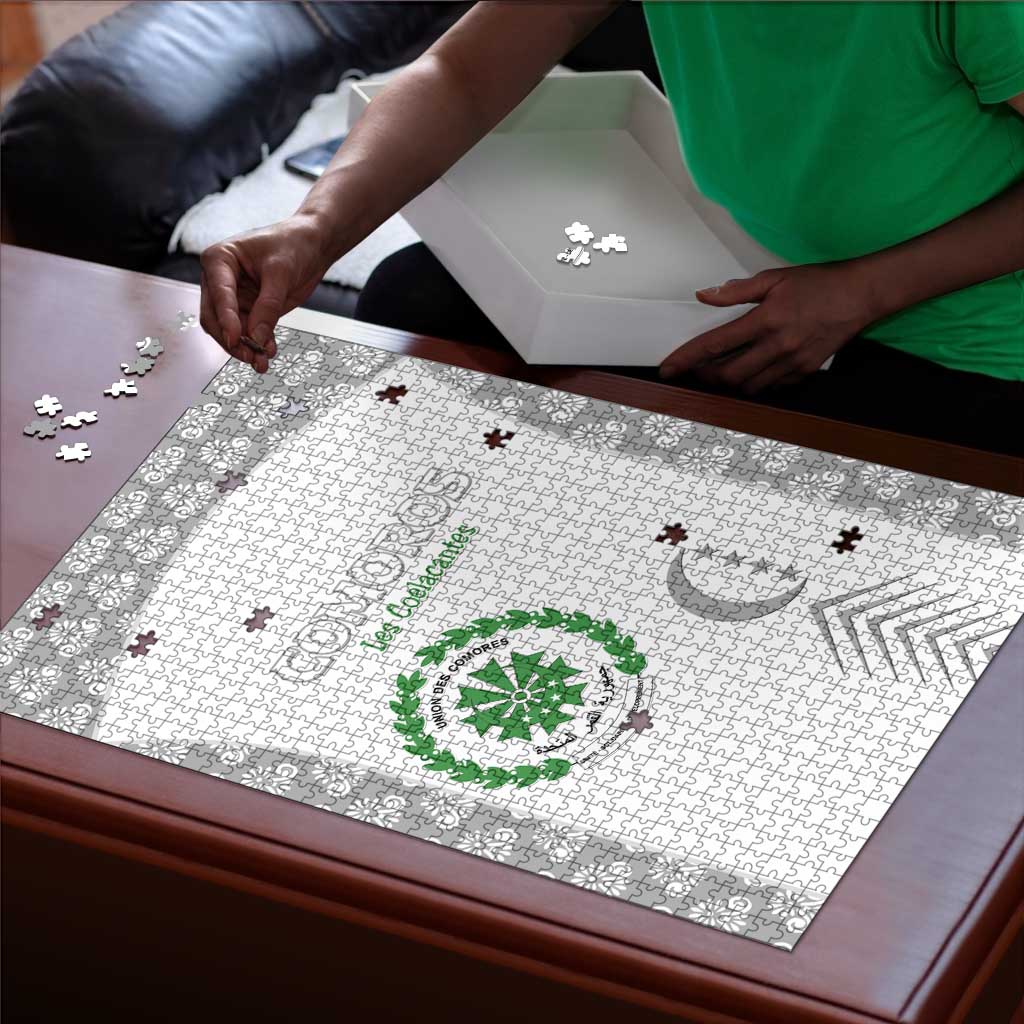 Comoros Football Puzzle Go Champions White Les Coelacantes - African Pride