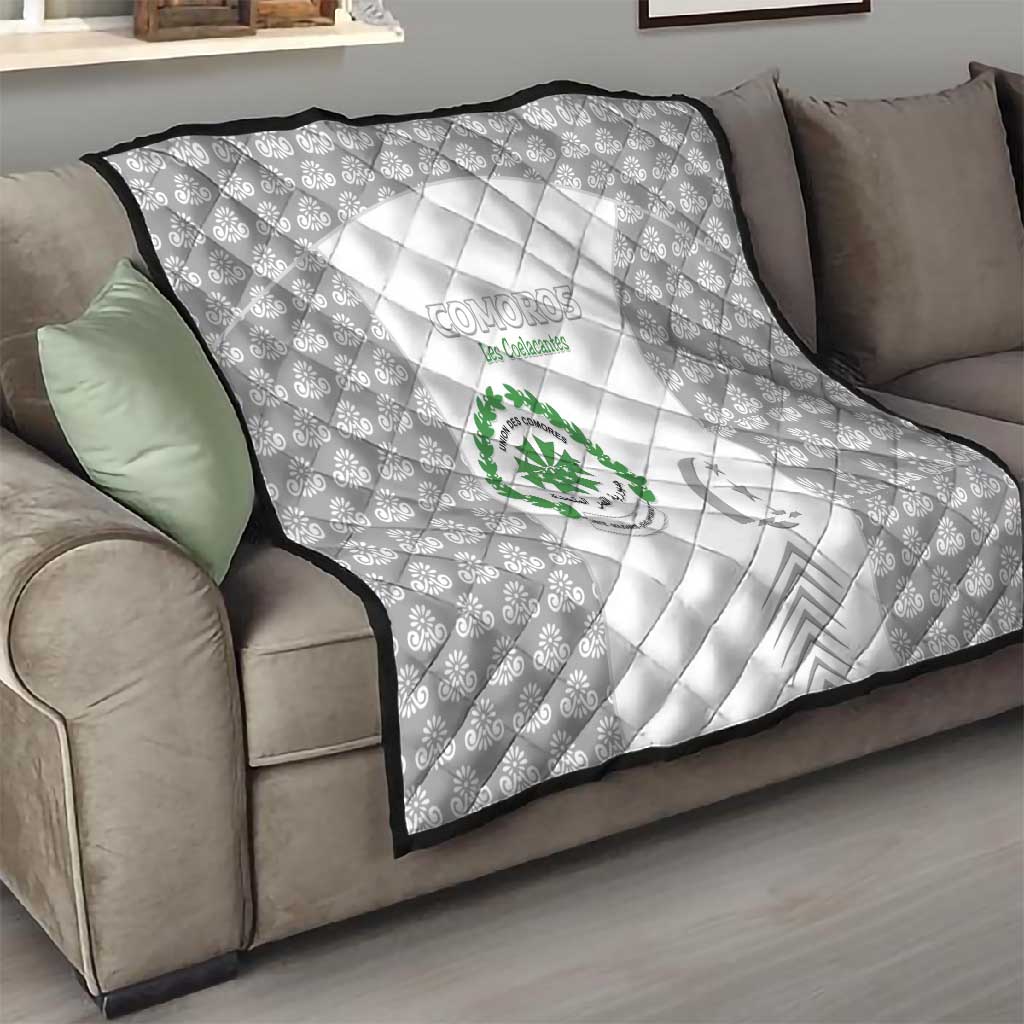 Comoros Football Quilt Go Champions White Les Coelacantes - African Pride