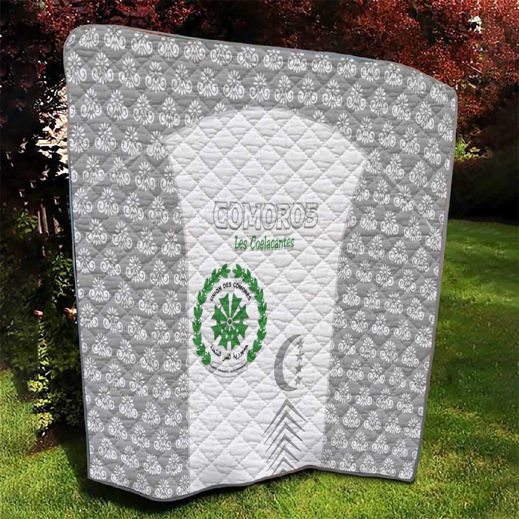 Comoros Football Quilt Go Champions White Les Coelacantes - African Pride