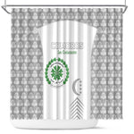 Comoros Football Shower Curtain Go Champions White Les Coelacantes - African Pride