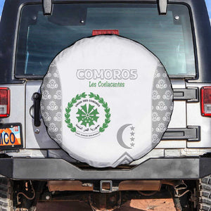 Comoros Football Spare Tire Cover Go Champions White Les Coelacantes - African Pride