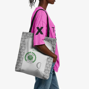 Comoros Football Tote Bag Go Champions White Les Coelacantes - African Pride