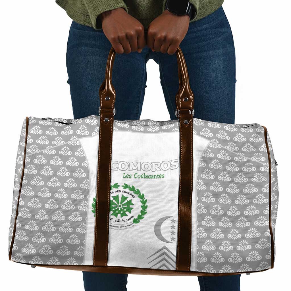 Comoros Football Travel Bag Go Champions White Les Coelacantes - African Pride
