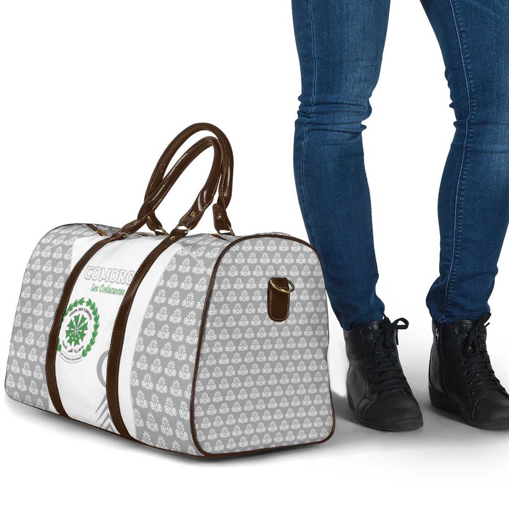 Comoros Football Travel Bag Go Champions White Les Coelacantes - African Pride