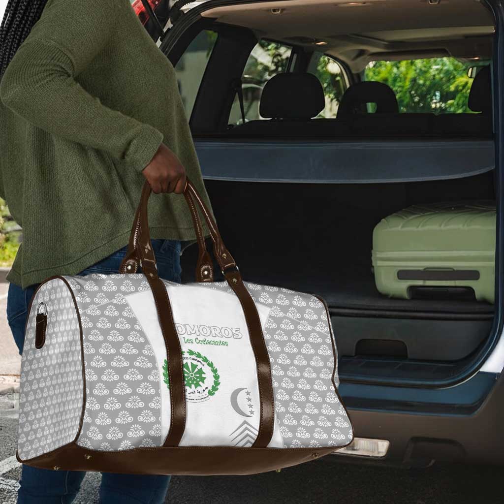 Comoros Football Travel Bag Go Champions White Les Coelacantes - African Pride