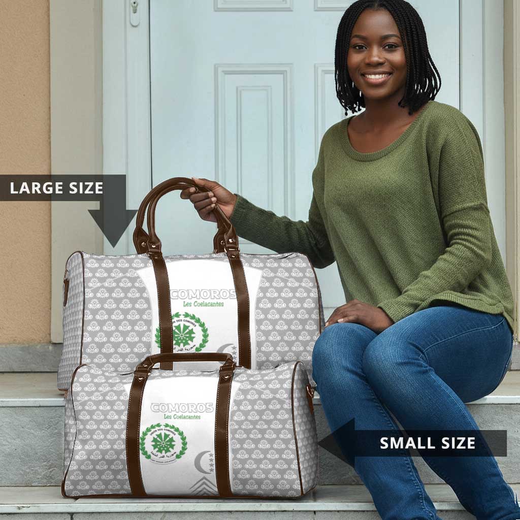 Comoros Football Travel Bag Go Champions White Les Coelacantes - African Pride