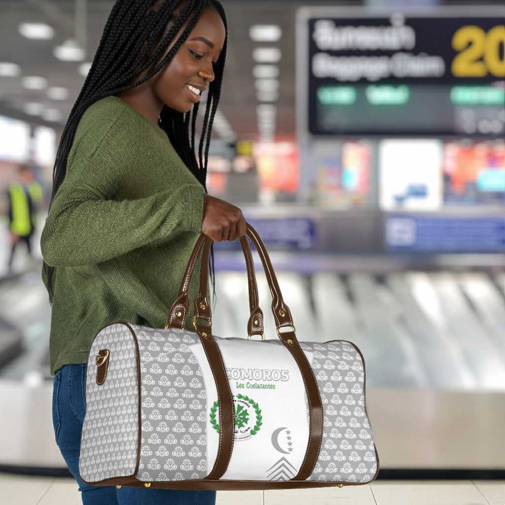 Comoros Football Travel Bag Go Champions White Les Coelacantes - African Pride