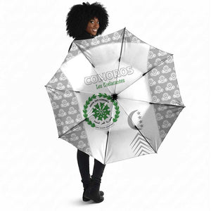 Comoros Football Umbrella Go Champions White Les Coelacantes - African Pride