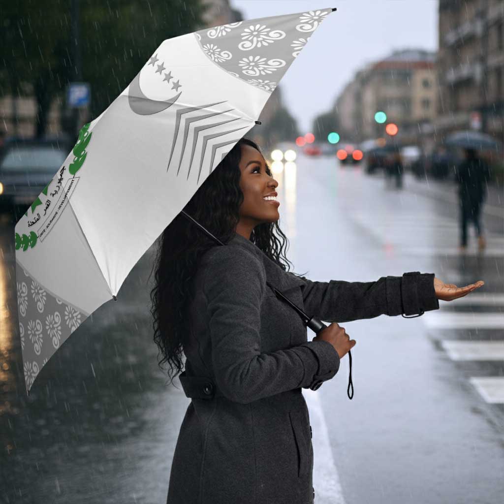Comoros Football Umbrella Go Champions White Les Coelacantes - African Pride