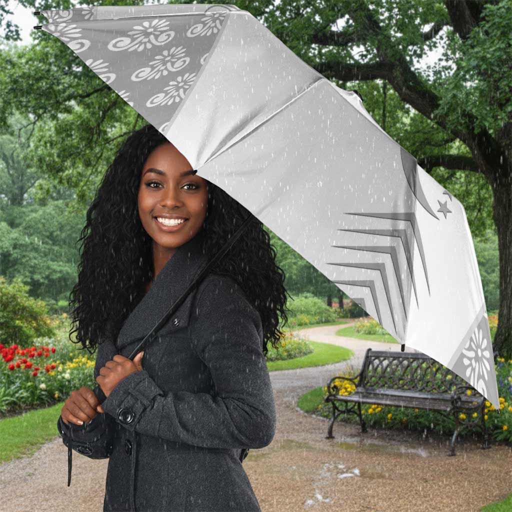 Comoros Football Umbrella Go Champions White Les Coelacantes - African Pride