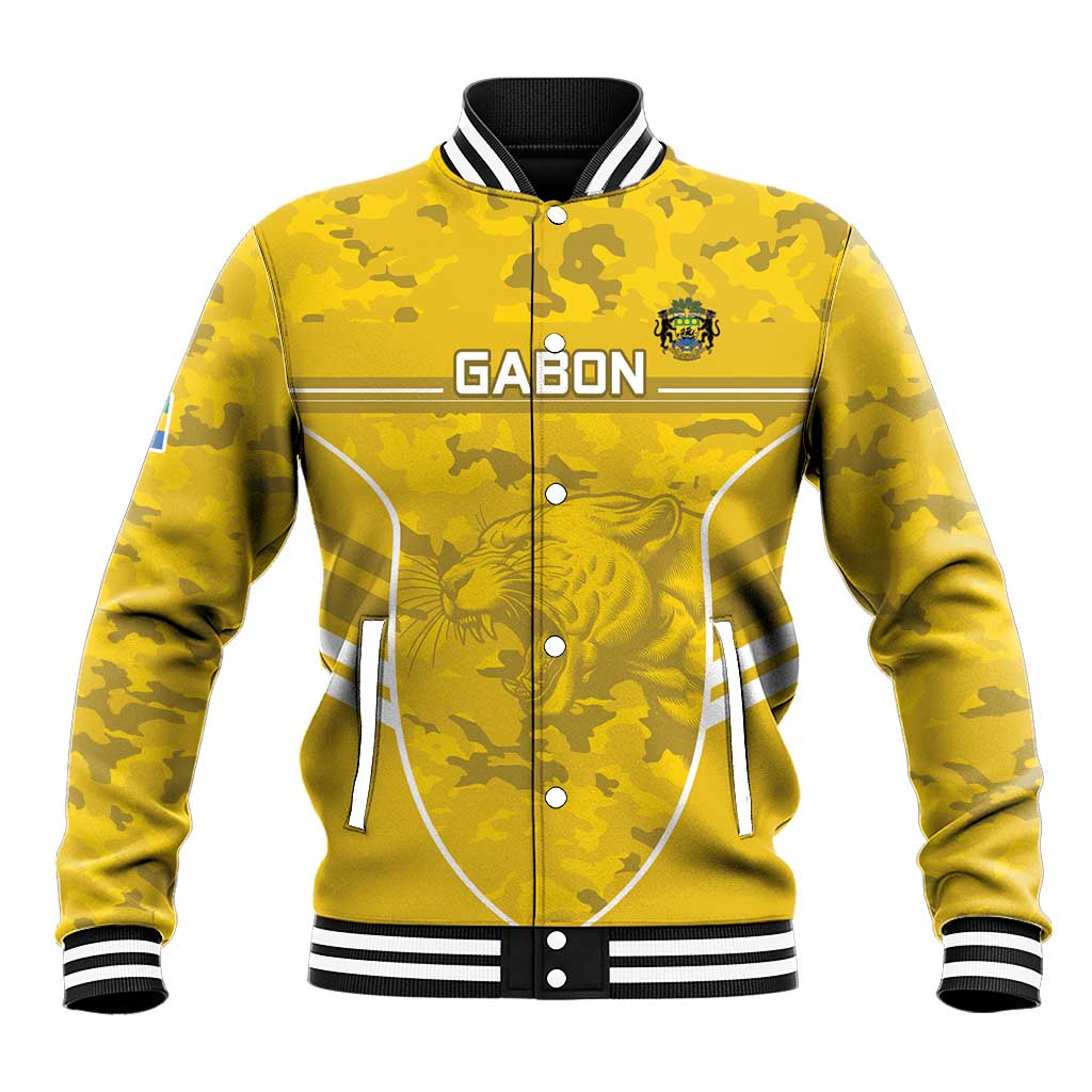 Custom Gabon Football Baseball Jacket Go Les Pantheres