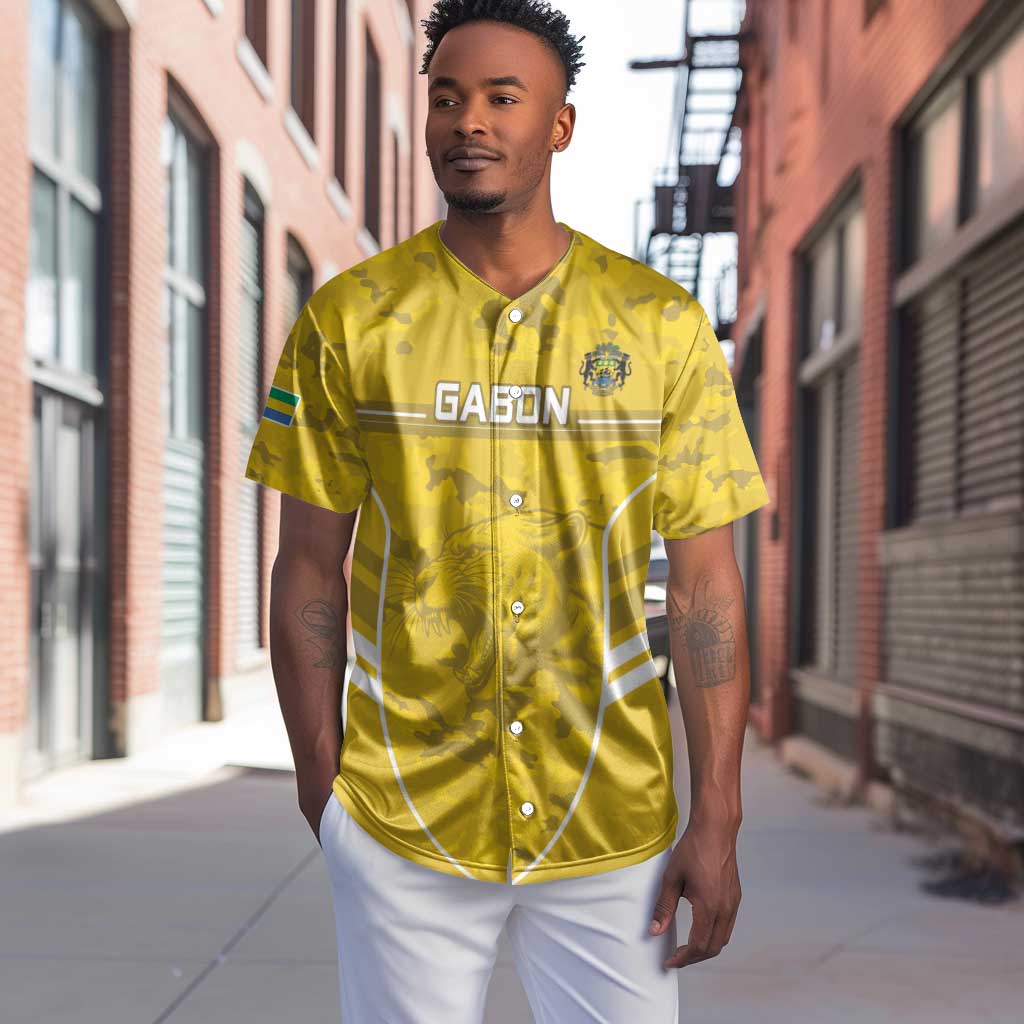 Custom Gabon Football Baseball Jersey Go Les Pantheres