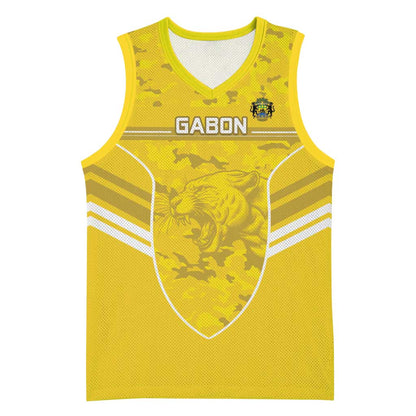 Custom Gabon Football Basketball Jersey Go Les Pantheres LT15