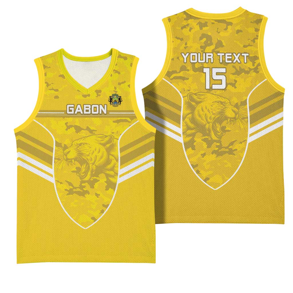 Custom Gabon Football Basketball Jersey Go Les Pantheres LT15