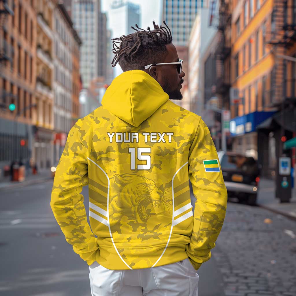 Custom Gabon Football Hoodie Go Les Pantheres